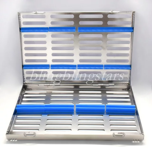 20 Pcs Dental Instrument Sterilization Autoclave Cassette Tray Rack metal Box