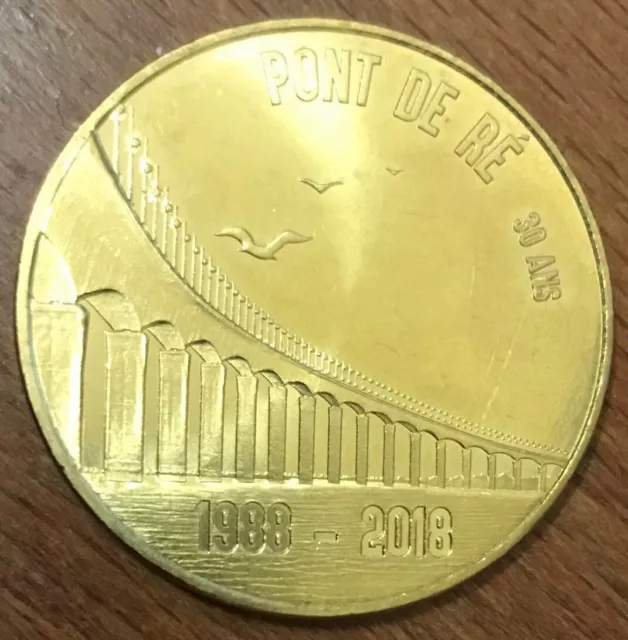 Mdp 2018 Pont Île De Ré Médaille Monnaie De Paris Jeton Medals Tokens Coins
