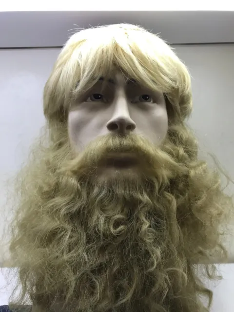 OFFER!!!- WITH SYNTHETIC WIG Realistic Fake Beard and Moustache Full Set.