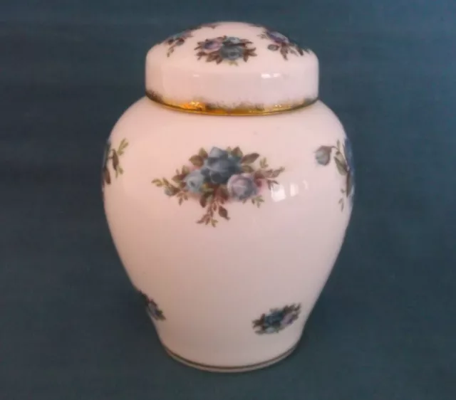 Royal Albert Moonlight Rose Montrose Shape China Ginger Jar Made In England 2