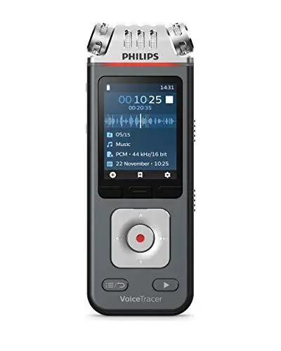 Philips DVT6110/00 Dvt6110 Voicetracer Digital Perp Audio Recorder 3mic Stereo