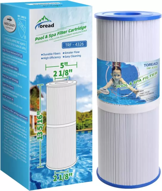 TOREAD Replacement for Spa Filter PRB25-IN, Unicel C-4326, Filbur FC-2375, 5X13