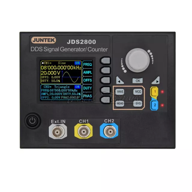 2.4" TFT JDS2800 Dual Chanel DDS Function Arbitrary Waveform Signal Generator