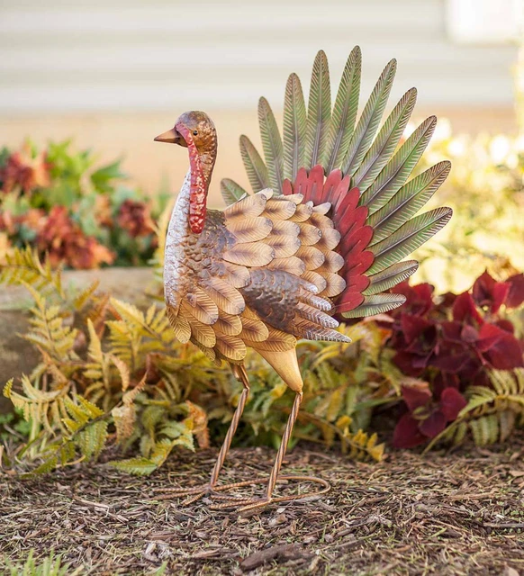 Turkey Statue Outdoor Metal Bird Figurine