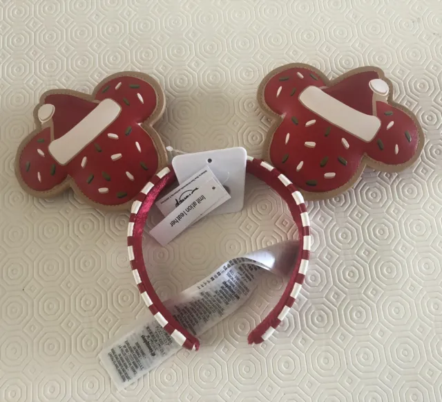 Disney World Theme Park Mickey Mouse Christmas Cookie Adult Unisex Ears Headband