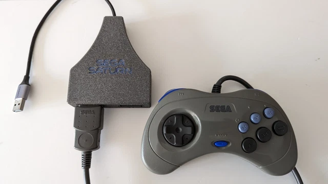 Adaptateur DaemonBite USB Pour 2 Manettes SEGA Saturn - Compatible MiSTer FPGA - Neuf