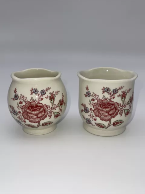 Johnson Bros  Rose Planters/Vases/Creamer/Sugar Ceramic