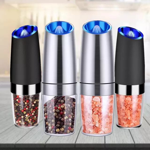 Set Of 2 Electric Salt And Pepper Grinder Automatic Coarseness & gravity Sensor