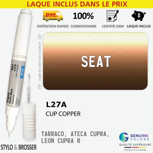 Buffer L27A Marron Stylo Retouche Peinture pour SEAT L27A Reparation Stylo MSRP