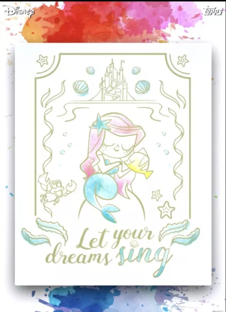 Topps Disney Collect Rare Ariel Let Your Sing Sweet Dreams Princess 2022 Digital 2