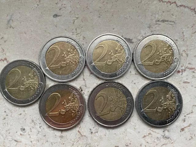 2 euro Münzen Konvolut