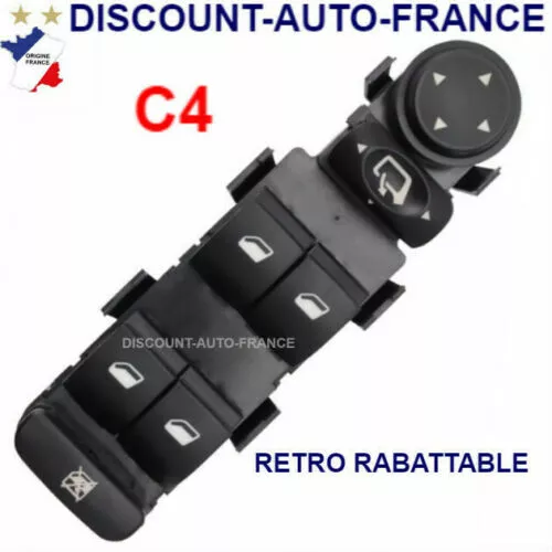 interrupteur commutateur leve vitre citroen c4  - 6554.HA -  6554HA