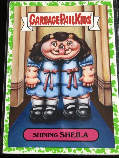 2018 Garbage Pail Kids Oh The Horror-ible Shining SHEILA Puke Green Parallel 3b