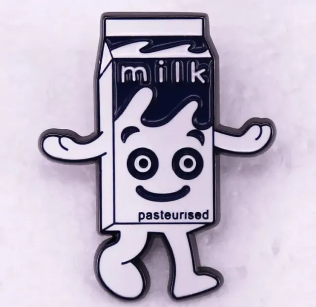 Coffee & TV Milk Blur Metal Enamel Pin Badge Graham Coxon BritPop Rock