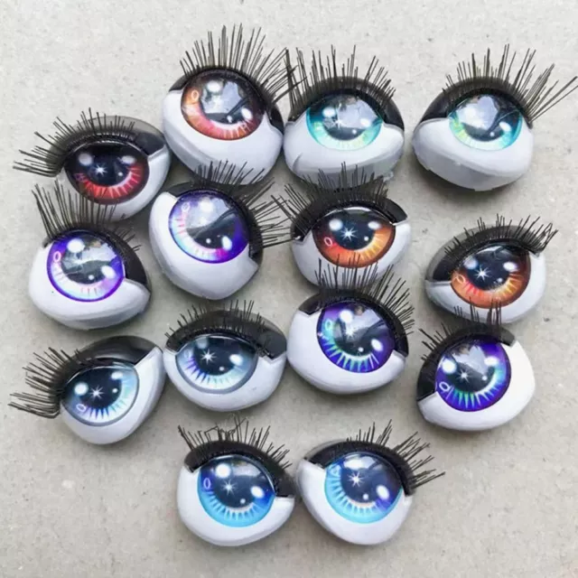 Multi-Color Toy Accessories DIY Eyelashes 3D Eyes Doll Eyes Face Eyes