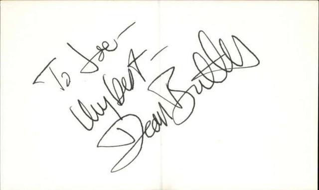 Dean Butler Actor Little House on the Prarie Signed 3"x5" Index Card