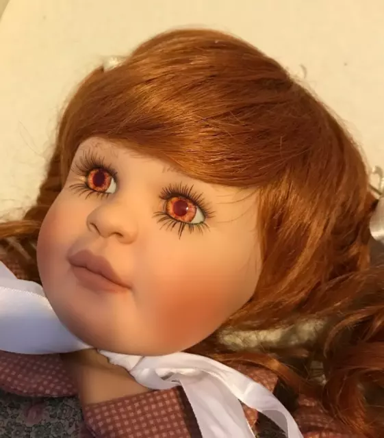 ANNIE Life-Like DOLL by Artist Peggy Ann Ridley Lisbon Maine 1996  in Orig Box