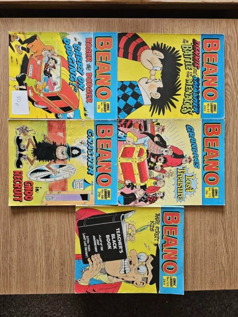 Beano Comic Library bundle x 5  Vintage