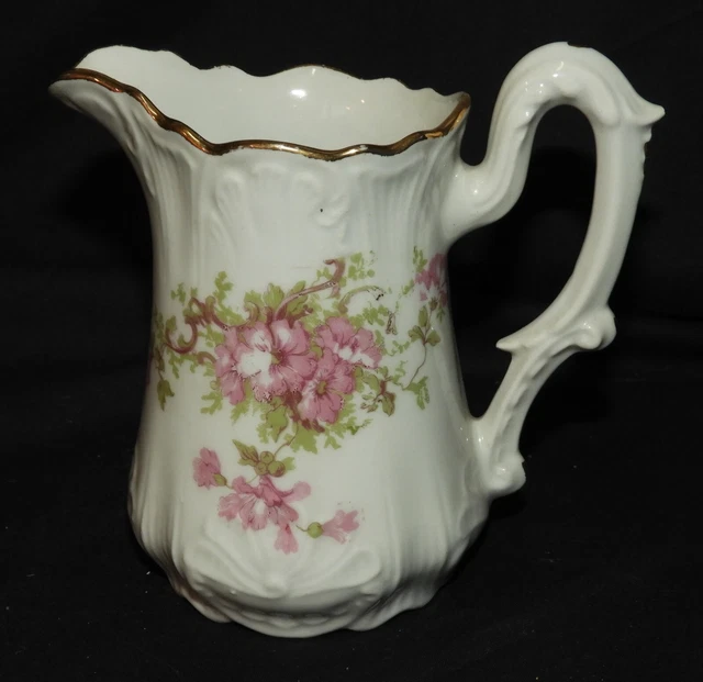 M} Petit pichet / Verseuse - Pot à lait (Porcelaine de Limoges ca. 1900)