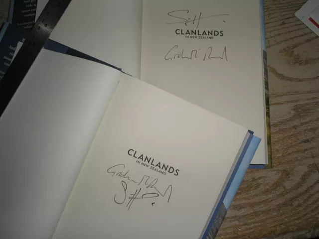 SIGNED CLANLANDS IN NEW ZEALAND Graham McTavish & Sam Heughan SIGNED ...