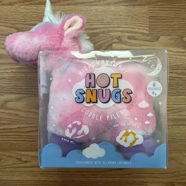 Hot Snug Microwaveable Cuddle Unicorn Pillow Lavender Scent Aroma SHIPS NEXT DAY