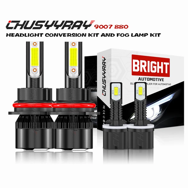 KIT DE CONVERSION d'ampoules phares DEL 9007 HB5 faisceau bas haut