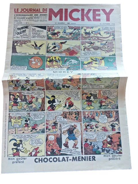 Collection Le Journal De Mickey – Numéros 1 à 476 – Avant-guerre – Format Spécial