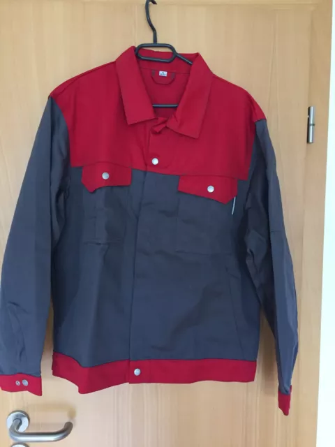 Arbeitsjacke  Herren M Grau/Rot Pionier Workwear