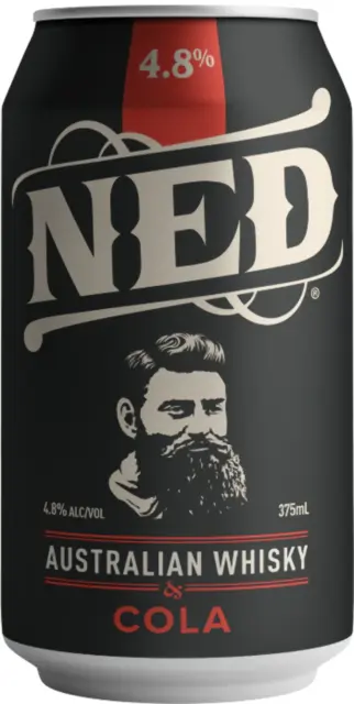 Ned Australian Whisky & Cola 4.8% 375ml Can Case of 24