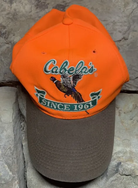 Cabelas Pheasant Blaze Orange Hat. Good Condition
