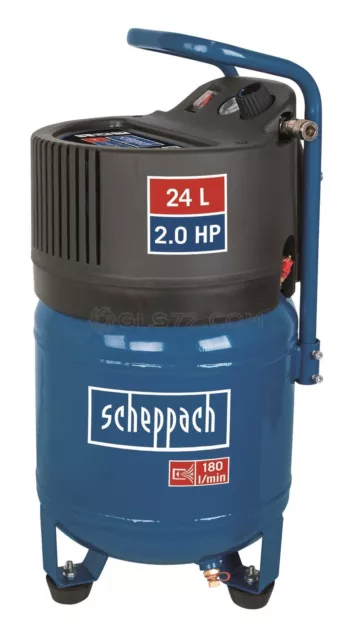 Scheppach Doppelzylinder Druckluft Kompressor HC105DC 100L Ölfrei