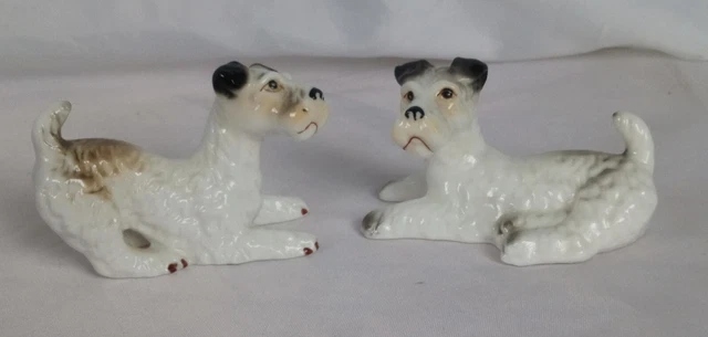 vintage bone china terrier dogs