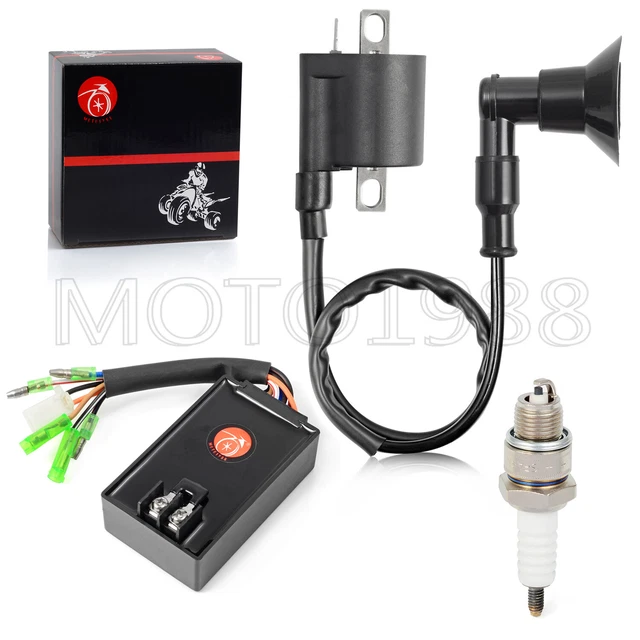 CDI MODULE BOX Ignition coil & Plug for Polaris Sportsman 90 Predator