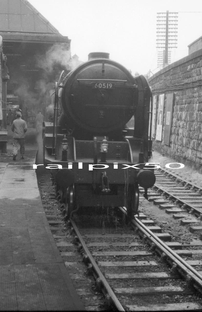 ORIGINAL RAILWAY NEGATIVE. RA151. LNER steam loco 60519. Dundee station ...