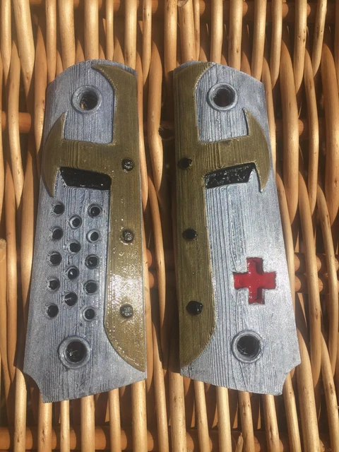 Impugnature Per 1911 Con Logo Punisher - Stampate In 3D - Per Softair - UK