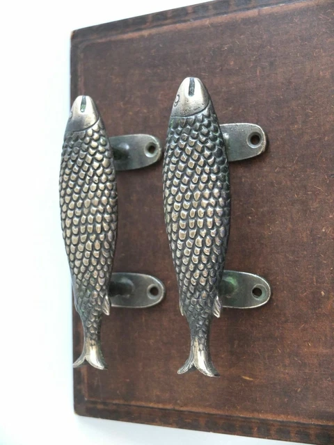 Vintage Antique Style Solid Brass Pair Of Cabinet Door Handles ....Drawer Pulls