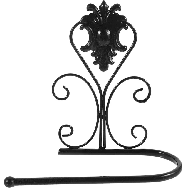 SUPPORTO CARTA WC Vintage Metallo WC Rotolo Tessuto Carta Rotoli - Foto 12