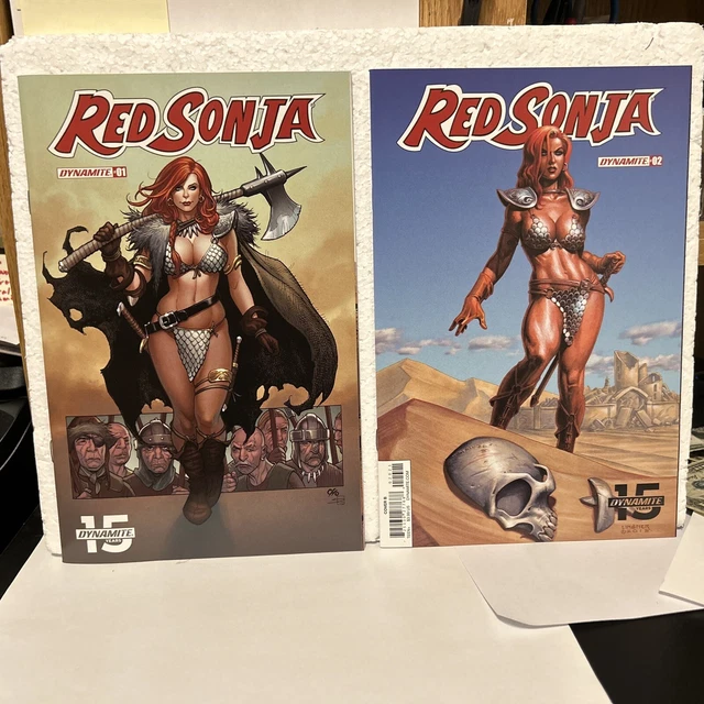 DYNAMITE COMICS: RED SONJA Vol. 5, #1, 2 IN NM+ CONDITION 2019