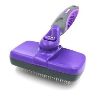 Hertzko Self Cleaning Slicker Brush - Purple