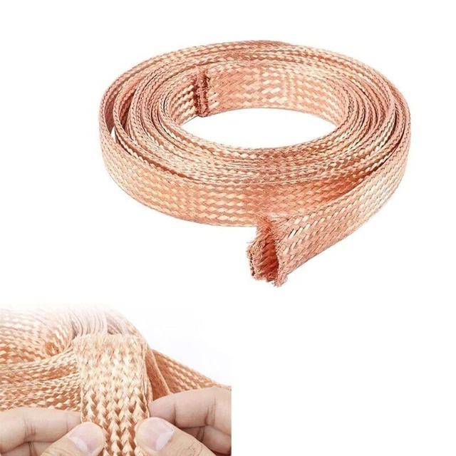Extensible Manche Pure Cuivre Tresse Tricoté Anti-interference Câble Protection