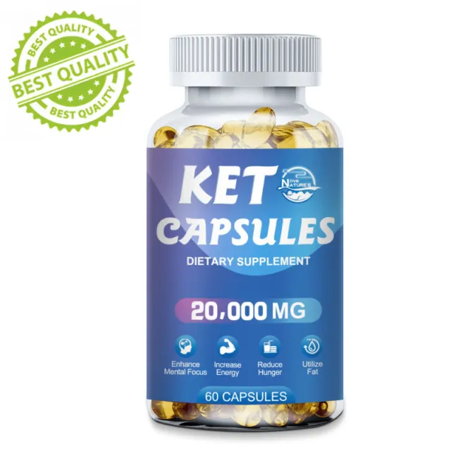 Keto BHB 60 Pills Best Weight Loss Supplement Fat Burn Ketone Diet Carb Blocker