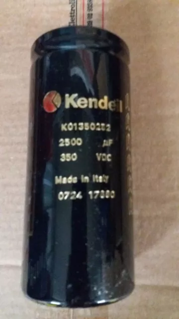 Kendeil 2500uF 350VDC K01 63 x 143 (K01350252) Aluminium Electrolytic Capacitor