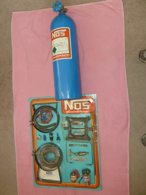 NOS Nitrous Oxide/ Lachgaseinspritzung komplett SET mit großer Flasche