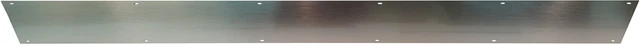 90 Metal Kick Plate, Satin Stainless Steel Finish, 30" Width X 6" Height, 3/64"