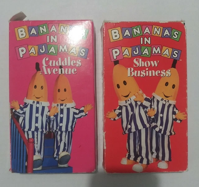 2 VHS LOT Bananas In Pajamas Cuddles Avenue + Show Business £13.65