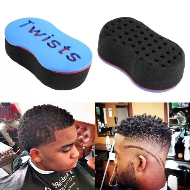 Barber Hair Brush Sponge / Dreads Locking Twist / Coil Afro Curl / Wave Comb 3