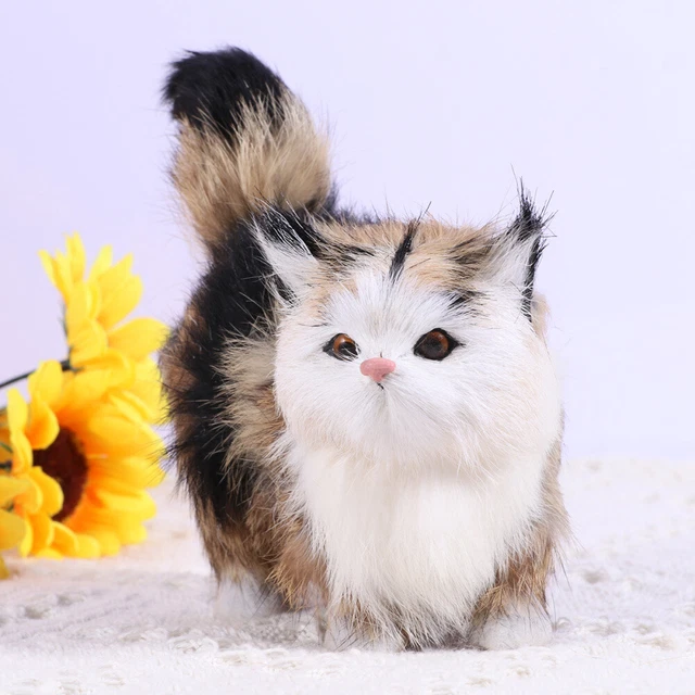Cat Figurines Home Decor Cat Statue Decoration DIY Ornament Decorate