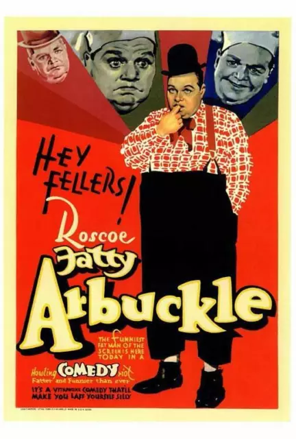 Fatty Arbuckle Movie POSTER 27 x 40 Roscoe 'Fatty' Arbuckle, A