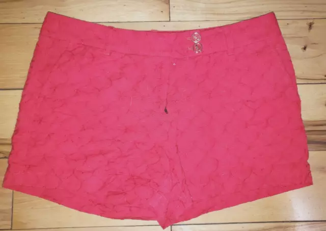 Womens Vineyard Vines Embroidered Pink Whale Shorts Casual Size 12 34"