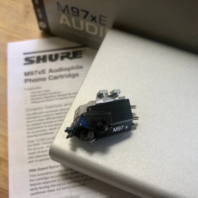 Rare Shure M97xE Audiophile Phono Cartridge In Original Steel Case & Box